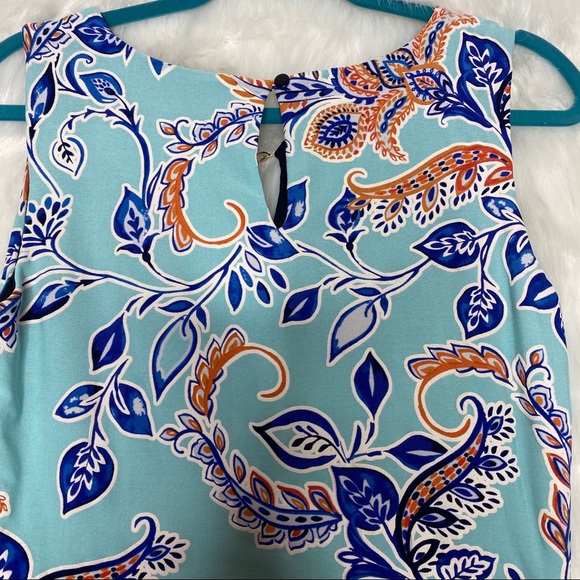 Enfocus Studio Blue Design Midi Dress Women’s 10 - Picture 5 of 8